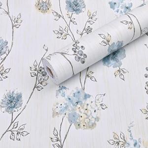 Homya 壁紙 シール 剥がせる リメイクシート 防水シール 45cm*10m リフォームシート 防カビ カッティングシート のり付き 花柄｜kirelab-net