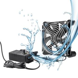 GDSTIME IP67 防水ファン、120mmx25mm 12V DC 冷却ファン （AC 100V-240V駆動速度制御付き）、3000RP｜kirelab-net