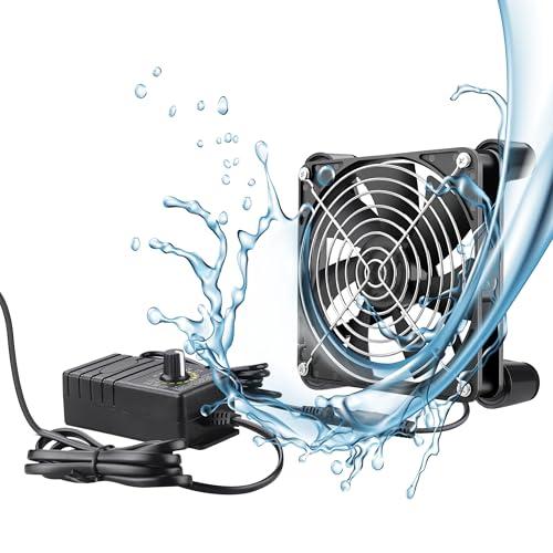 GDSTIME IP67 防水ファン、120mmx25mm 12V DC 冷却ファン （AC 100...