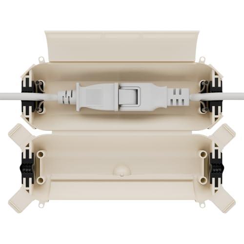 Flemoon 吊り下げなコンセントカバー 屋外 防水 延長コード 電源ボックス 耐候性 雨よけ ス...