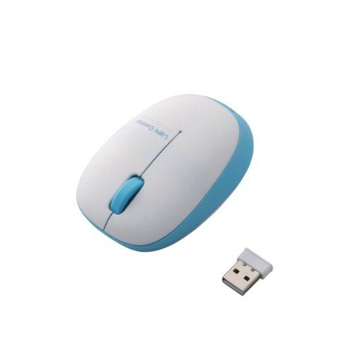 エレコム マウス ワイヤレス (レシーバー付属) Sサイズ 小型 3ボタン BlueLED ふわっと...