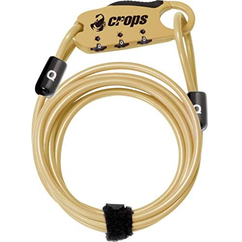 クロップス(crops) ロングケーブルロック | 4mm×1800mm 3桁ダイヤル CP-SPD...