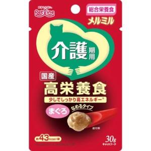 キャネット メルミル キャットフード 介護期用 まぐろ総合栄養食/国産 30g×12個 (まとめ買い)｜kirelab-net