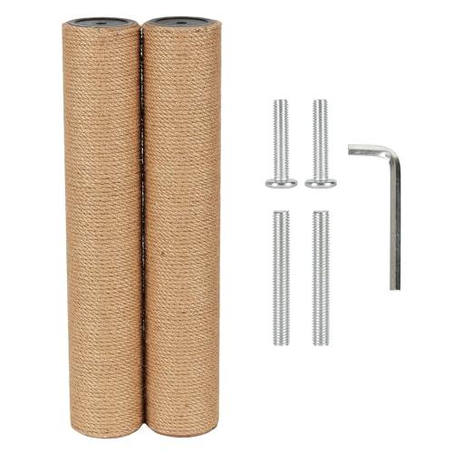 ECCIBOUN 直径7.4cm 用支柱 麻 猫 爪とぎ 用 ポール キャットタワー 爪研ぎポール ...