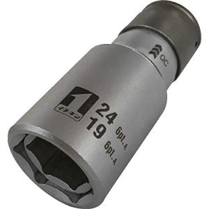 イチネンアクセス MUST TOOL(マストツール) ソケット IM-4W1924O-6K QCソケット ダブル 19/24 6角 19823｜kirelab-net