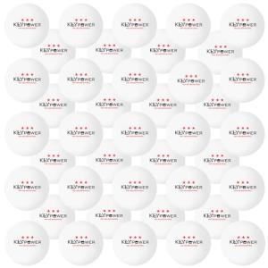 Homraku卓球ボール 練習用 試合用 ピンポン玉 ボール 100個入り 白専門三ツ星レベル 40mm プラスチック(ABS樹脂)｜kirelab-net