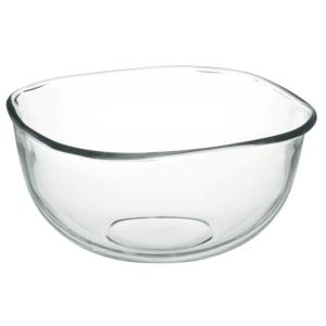 iwaki(イワキ) 耐熱ガラス ボウル 角型 外径23×23cm 3.3L KBC337｜kirelab-net