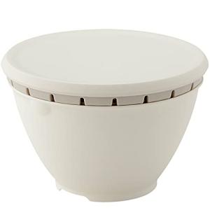 リス ザル ボウル セット ふた付きボールコランダー 500ml S ホワイト 18cm リベラリスタ 電子レンジ対応 日本製｜kirelab-net