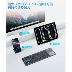 Ewin キーボード bluetooth 折り...の詳細画像2