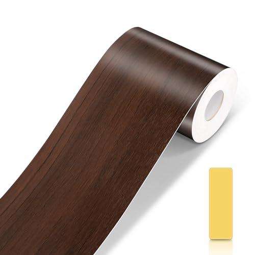 マスキングテープ 木目 厚手 茶色 幅10cm 長さ5m 強い粘着 壁紙シール 木目 テープ 防水防...