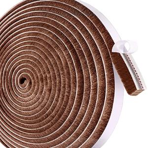 Leobro 隙間テープ すきまモヘアテープ 12mm×6mm×10ｍ ブラウン 毛足長い 超ロング モヘアすき間シール 虫よけすき間テープ 網｜kirelab-net