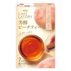 AGF ブレンディ カフェラトリー スティック 芳醇ピーチティー 7本×6箱  フルーツティー  紅茶 スティック｜kirelab-net