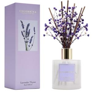 COCORRINA リードディフューザー 200ml 約3ヶ月分 ラベンダータイム（Lavender Thyme) ルームフレグランス部屋 ベッ｜kirelab-net