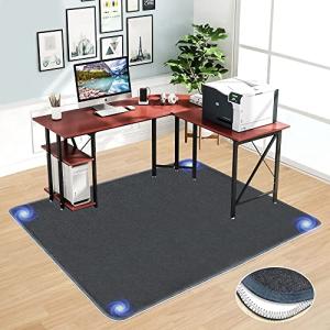 チェアマット カーペット 床保護マットデスク下 JAYFAN 椅子 マット100 140cm ゲーミングチェアマット 床マット大型 防音 洗える｜kirelab-net