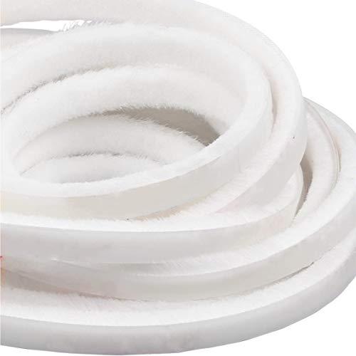 隙間テープ 玄関ドア 窓 10ｍ×9mm×9mm すきまモヘアテープ 網戸用 白色 モヘア すき間シ...