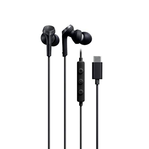 オーディオテクニカ ATH-CKS330C BK イヤホン 有線 1.2m マイク付き USB Ty...