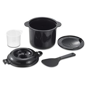 カクセー 電子レンジ専用炊飯器 備長炭入り ちびくろちゃん 2合炊き｜ルミナスエイト ヤフー店