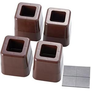 旭電機化成(Asahi Denki Kasei) テーブルの高さをあげる足 ブラウン 日本製 AKO-08 7.5×7.5×高さ8cm｜kirelab-net