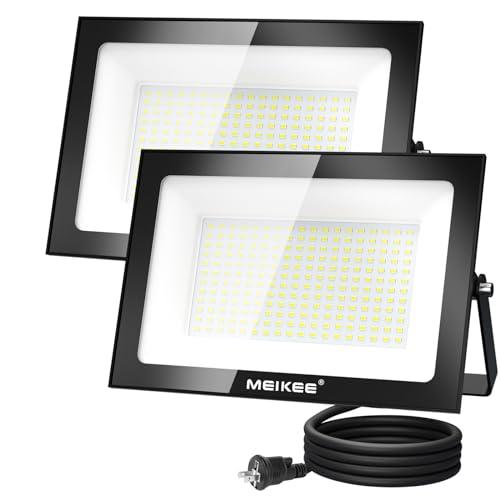 MEIKEE100W 超薄型 2個セットLED投光器 作業灯 超高輝度 昼光色 6500K 1000...