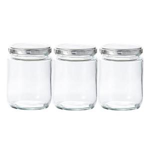 アデリア(ADERIA) ツイストキャップ 容器 250ml 3個入 日本製 食品用 保存ビン ジャム キャップ ヨウキ 保存容器 丈夫 ガラス｜kirelab-net