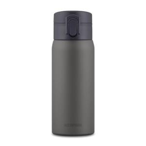 アイリスオーヤマ 水筒 ワンタッチ マグボトル 350ml グレー 真空断熱6時間キープ! 保温69℃以上保冷7℃以下 片手でオープンすぐ飲める｜kirelab-net