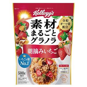 ケロッグ 素材まるごとグラノラ 朝摘みいちご 500g ×6袋｜kirelab-net