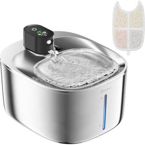 APD APETDOLA 猫 みずのみ器 自動給水器 コードレス 充電式 循環式 4L大容量 ステンレス製 スマート 静音ワイヤレスポンプ セン｜kirelab-net