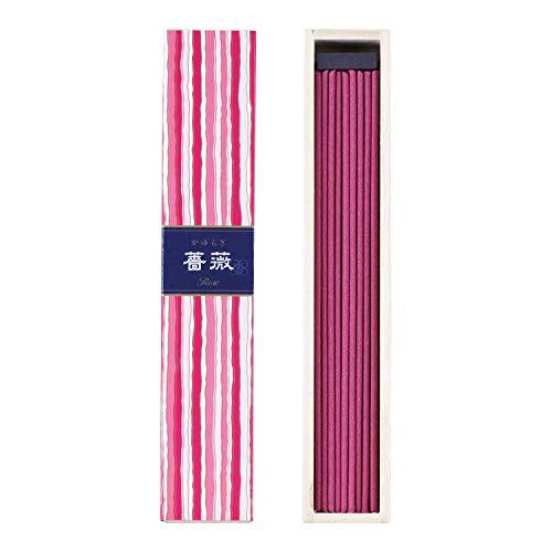 日本香堂(Nippon Kodo) かゆらぎ 薔薇 スティック 40本入 香立付 線香・ろうそく型 ...