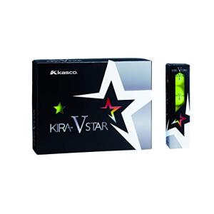キャスコ(Kasco) ゴルフボール KIRA STAR V キラスターV ユニセックス キラスターVN イエロー 最適ヘッドスピード: 25~｜kirelab-net