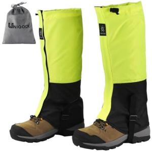 UNIQOCK 登山スパッツ 防水 ゲイター ロングスパッツ 登山 ロングゲイター 登山ゲイター レッグカバー 高耐久性 撥水｜kirelab-net