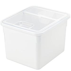 リッチェル(Richell) トトノ 引き出し用 米びつR 10kg ホワイト 1個 110026 収納 家庭 密閉 保存 ケース シンク下 プ｜kirelab-net