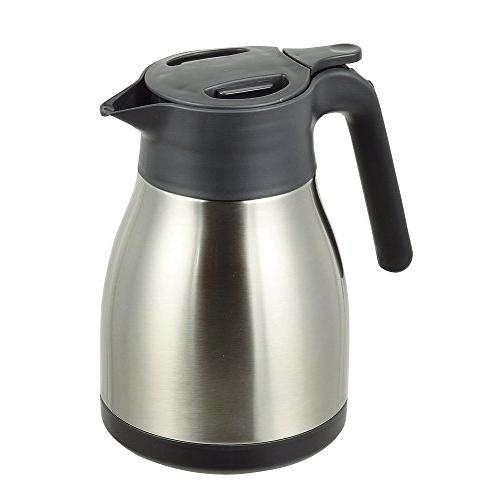 パール金属 ポット 卓上ポット テーブルポット 1.0L ステンレス製 保温 保冷 サテン 開閉楽々...