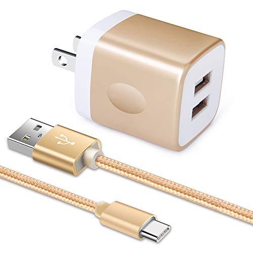 Viviber「2ポートUSB充電器*1個+USB Type-Cケーブル1m*1本」USB充電アダプ...