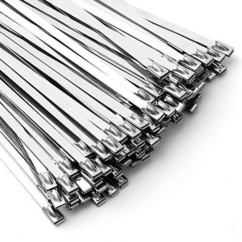 AIGLEROUGE 7.9*300mm 結束バンド 304 ステンレス 固定結束バンド タイラップ...