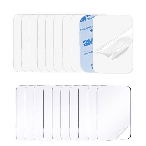 スチールプレート マグネット スチールシート 粘着 白い10枚65×45mm 厚め型約0.6mm 3...