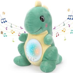 Qizebaby 赤ちゃん おもちゃ寝かしつけおもちゃ オルゴール 赤ちゃん睡眠誘導 寝かしつけ 音楽 投影 恐竜ぬいぐるみ 0歳 1歳 新生児｜ルミナスエイト ヤフー店