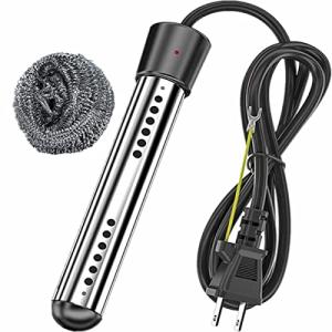投げ込みヒーター 電気浸漬給湯器ロッド プールヒーター 1500w 自動電源オフ 浴槽用給湯器 インフレータブルプール 家庭 アウトドア 学校に｜kirelab-net