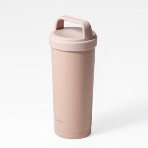 シービージャパン 水筒 タンブラー 500ml スモークピンク [食洗機対応] ハンドル付き 真空断熱 2層構造 ハンドル付きタンブラー500｜ルミナスエイト ヤフー店