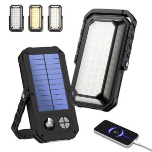 DINGAI LED ランタン キャンプ用品 防災 ライト 万能型 ソーラー充電式 超高輝度 1200ルーメン 14点灯モード 10000mAh｜kirelab-net