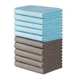 MR.SIGA うろこのクリーニングクロス、吸水速乾な台拭き雑巾、磨き用リントフリーのキッチンタオル、鏡、ガラス、スクリーンのクリーニング用、1｜kirelab-net