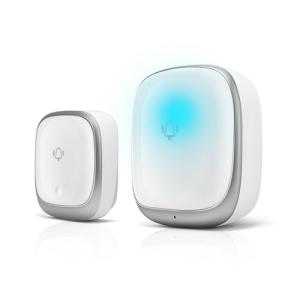 KULUSUPA ワイヤレスチャイム 玄関チャイム 電池不要 自動発電 音と光で呼び出しチャイムセット 7色led 4段階音量調節38曲 防水防｜kirelab-net
