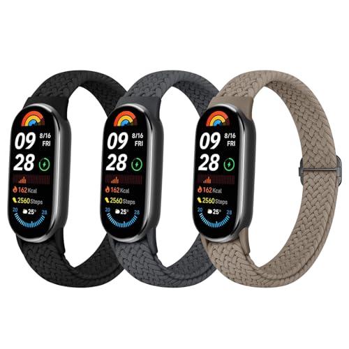 [Knossen] 3枚入り コンパチブル Xiaomi Smart Band 10 9 8 バンド...