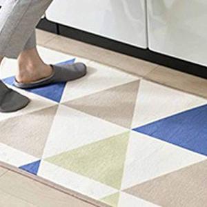 アイリスプラザ キッチンマット 台所マット 玄関マット フランネル 滑り止め付き 洗える 年中使える 防ダニ加工 ふわふわ ホットカーペット対応｜kirelab-net