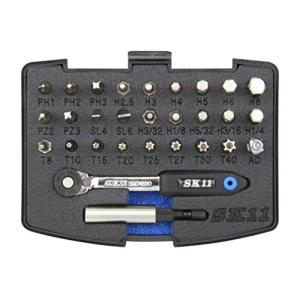 SK11(エスケー11) スリムラチェットドライバーセット SRD-2230 ギア数52山 差替式 30点セット｜kirelab-net
