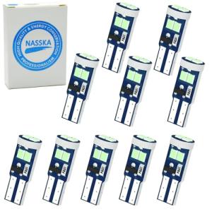NASSKA T5 74 73 2723 2721 W3W LED バルブ ゲージ ダッシュボードライト 12V車用 高輝度 無極性 SMD20｜kirelab-net