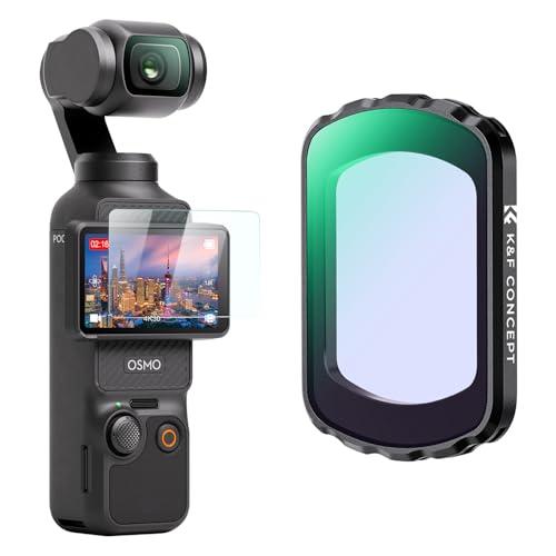 K&amp;F CONCEPT Pocket 3用 光害カットフィルター 磁気着脱式 装着便利 AGC光学ガ...