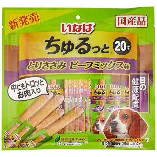 いなば ちゅるっと とりささみ ビーフミックス味 目の健康配慮 20本