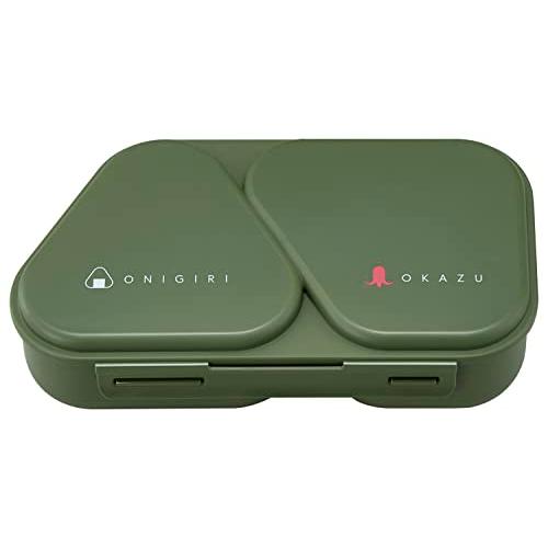 OSK(オーエスケー) おにぎりランチケース 弁当箱 カーキ 465ml 日本製 おにぎらず おかず...
