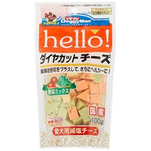 ドギーマン 犬用おやつ hello! ダイヤカットチーズ チーズ 100g×6個 (まとめ買い)｜kirelab-net