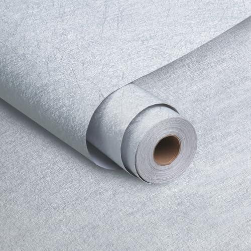 壁紙シール おしゃれ はがせる リメイクシート 厚手 透けない 防水 40cmX10m 無地 白 天...